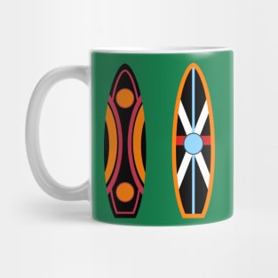 Maasai African Surf Board Designs Mug